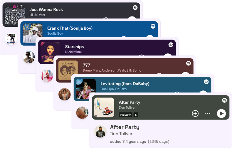 Playlist preview